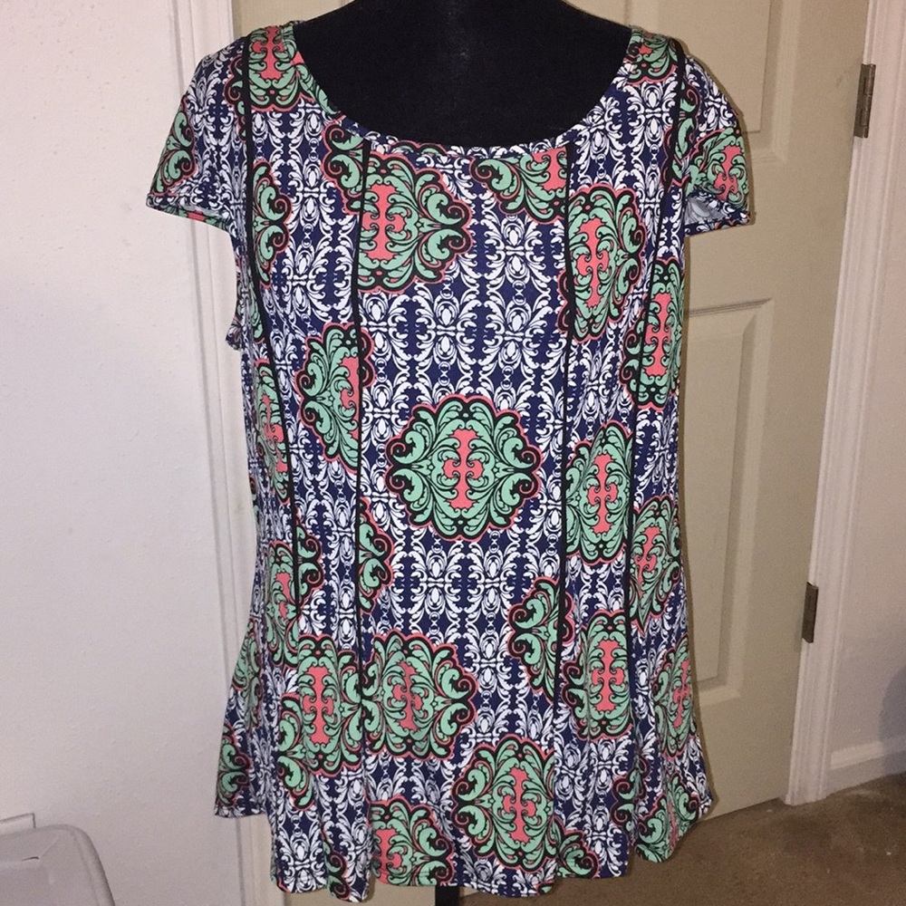 Flowy Multi Color Chic Blouse